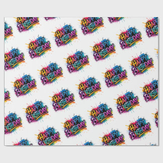 Happy Birthday Wrapping Paper printable Presentpapper