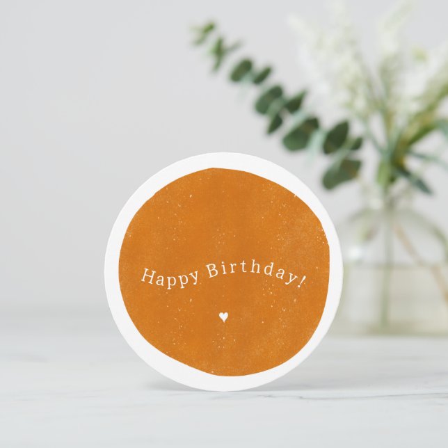 Happy Birthday Yellow Card Inbjudningar (Stående Fram)