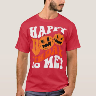 Happy BooThday to Me Pumpkin Jack O Lantern Hallow T Shirt