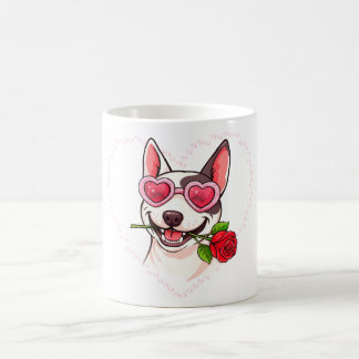 Happy bull terrier kaffemugg