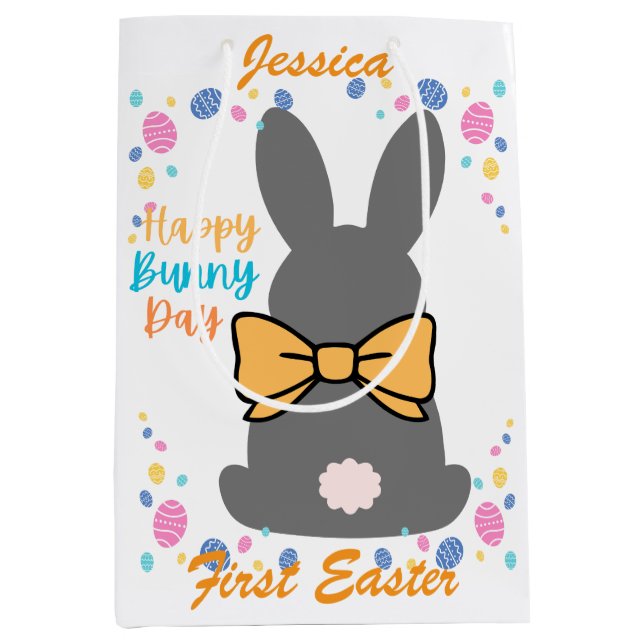 Happy bunny day personalized first easter (Framsidan)