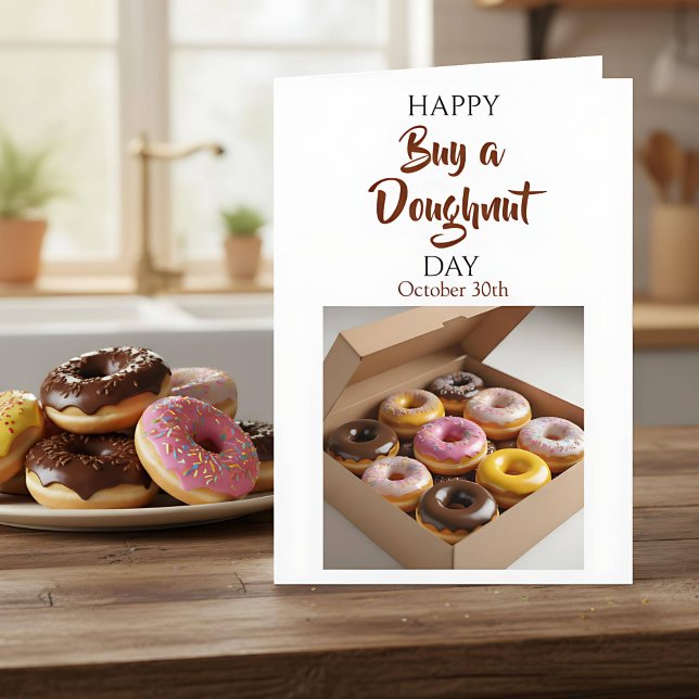 Happy Buy a Doughnut Day | October 29th Kort (Skapare uppladdad)