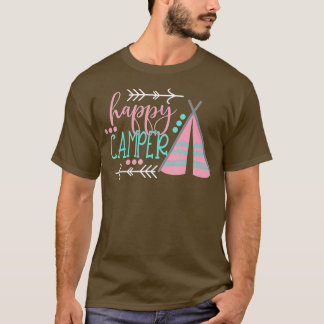 Happy Camper Funny Camping Gift For Kids Funny Boy T Shirt