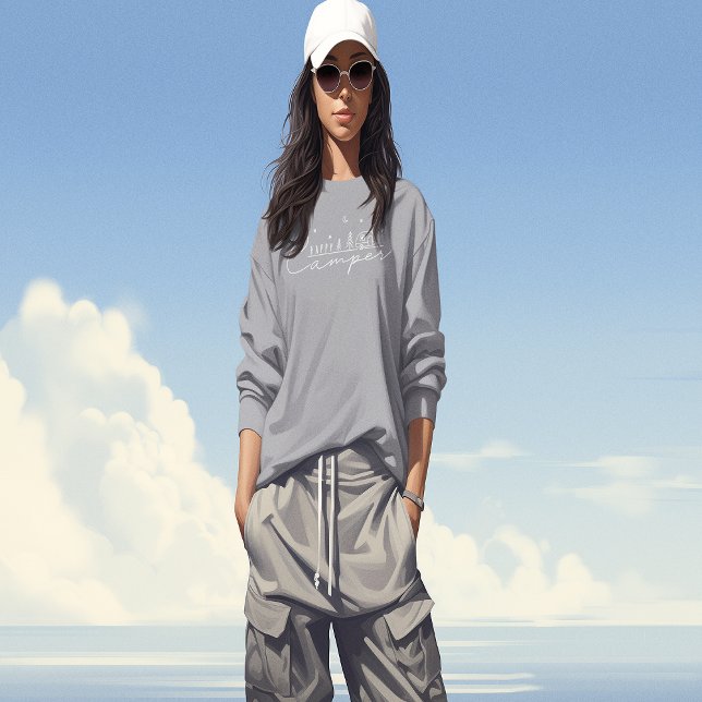 Happy Camper Silhouette T Shirt (Happy Camper Silhouette Sweatshirt)