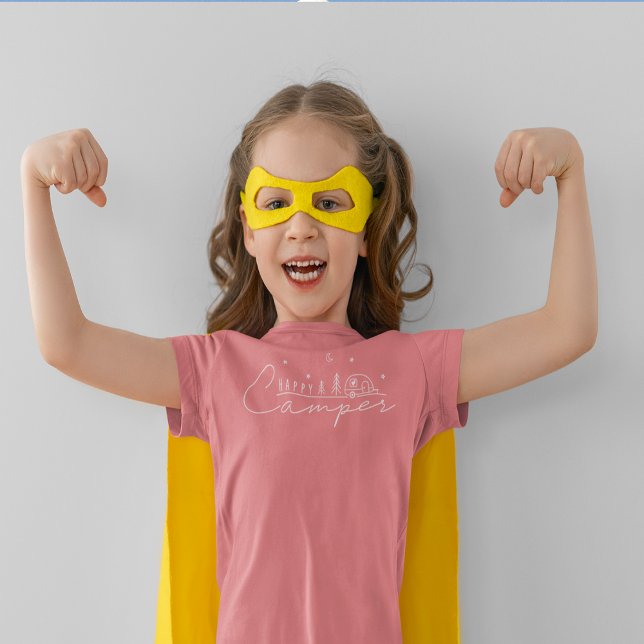 Happy Camper Silhouette T Shirt (Happy Camper Silhouette Tri-Blend Shirt)