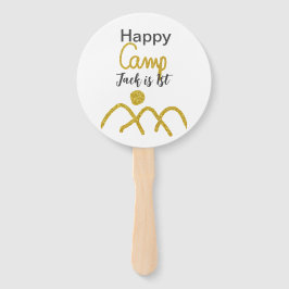 Happy camping camper one birthday kids golden sun