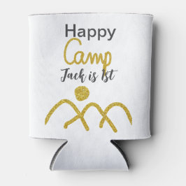 Happy camping camper one birthday kids golden sun