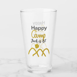 Happy camping camper one birthday kids golden sun glaskopp