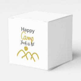 Happy camping camper one birthday kids golden sun presentaskar