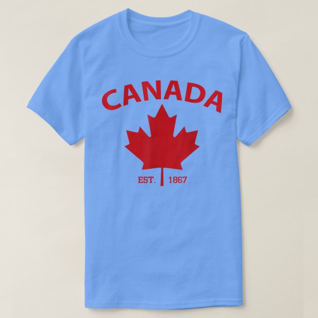Happy Canada Est  T Shirt (Design framsida)