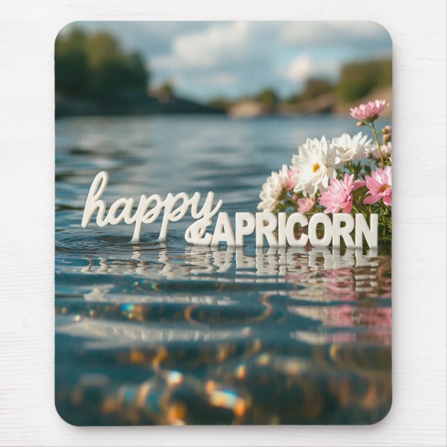 Happy Capricorn MousePad Musmatta (Framsidan)