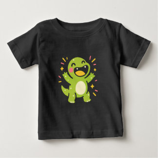 Happy Cartoon Dinosaur T Shirt