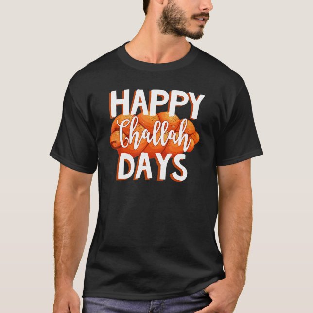 Happy Challah Day Jewish Family Love Happy Hanukka T Shirt (Framsida)