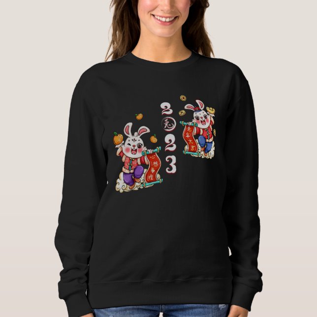 Happy Chinese New Year 2023 Year Of The Rabbit Kid T Shirt (Framsida)