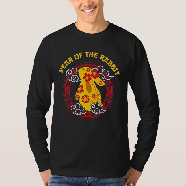 Happy Chinese New Year 2023  Year Of The Rabbit T Shirt (Framsida)