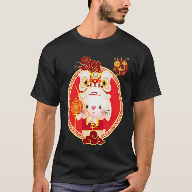 Happy Chinese new year 2023 year of the rabbit zod T Shirt (Framsida)