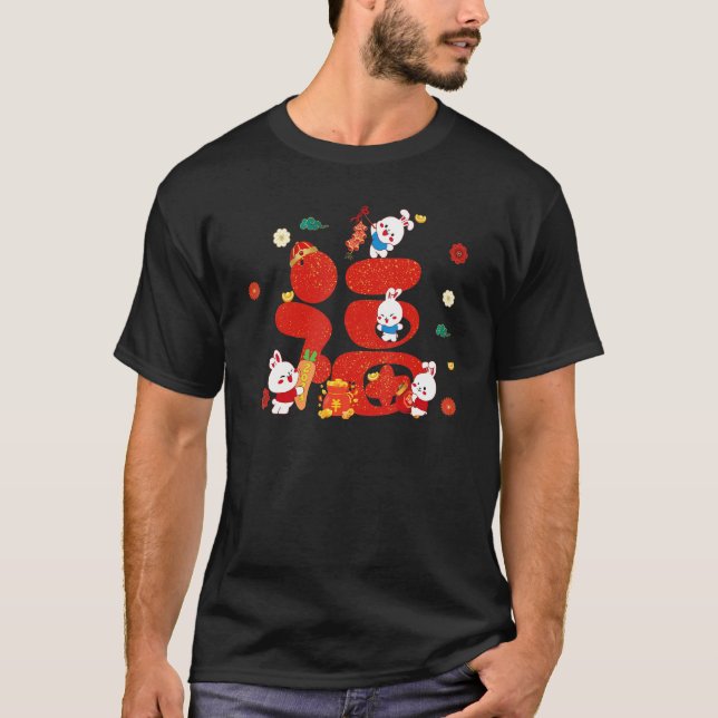 Happy Chinese New Year 2023 Year Of The Rabbit Zod T Shirt (Framsida)
