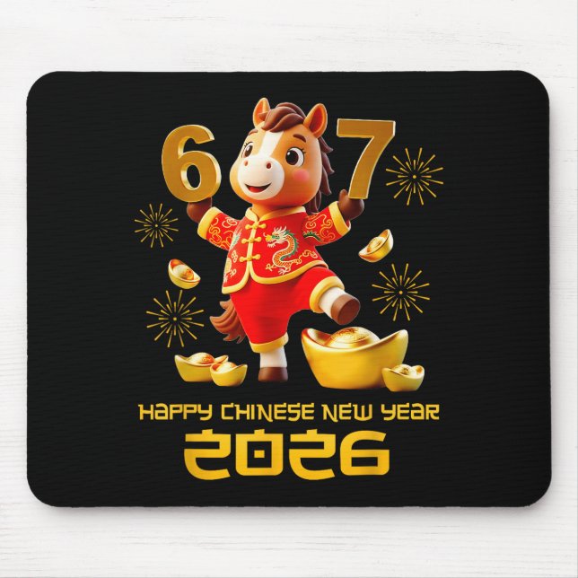Happy Chinese New Year 2026 Funny Horse 6 7 Meme 6 Musmatta (Framsidan)