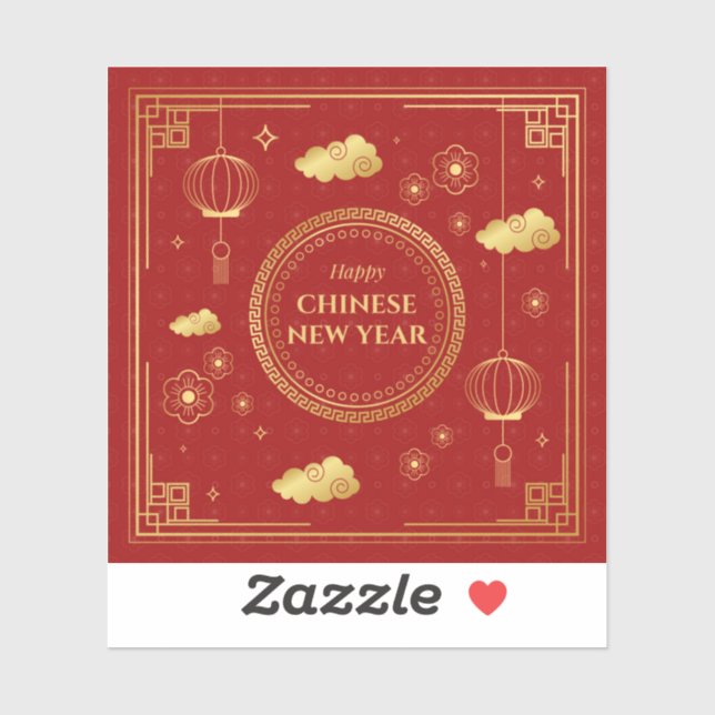 Happy Chinese New Year Klistermärken (Ark)
