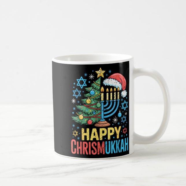 Happy Chrismukkah Holiday Christmas And Hanukkah S Kaffemugg (Höger)