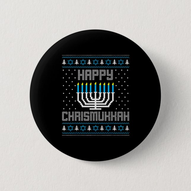 Happy Chrismukkah Menorah Ugly Sweater Christmas H Knapp (Framsida)