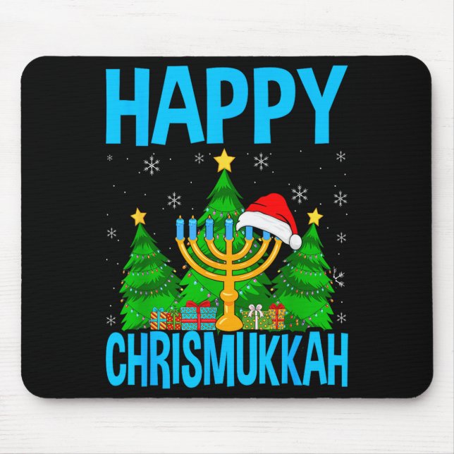 Happy Chrismukkah Santa Hat Christmas Hanukkah Sle Musmatta (Framsidan)