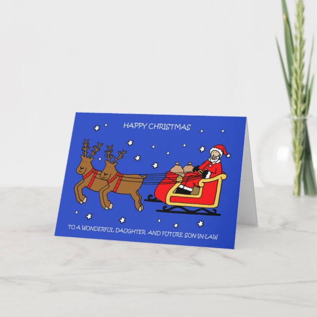 Happy Christmas Daughter and Future Son-in-Law Kort (Framsida)