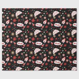 Happy Christmas X-mas Gift wrap Presentpapper