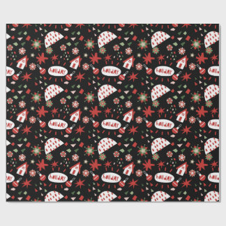 Happy Christmas X-mas Gift wrap Presentpapper