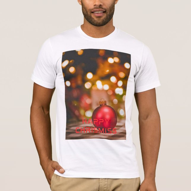 Happy christmiss festive t shirt (Framsida)