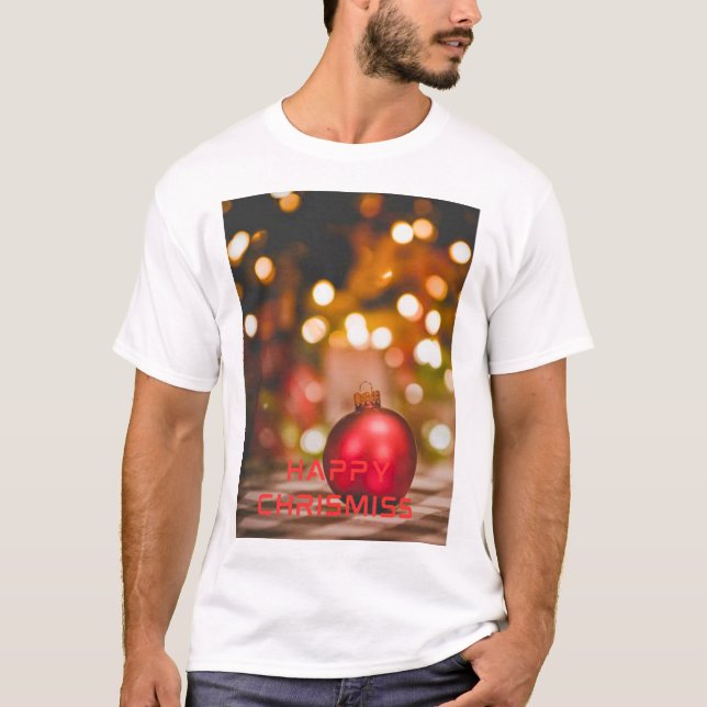 Happy christmiss t shirt (Framsida)
