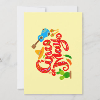 Happy Cinco de Mayo Greeting Card Julkort