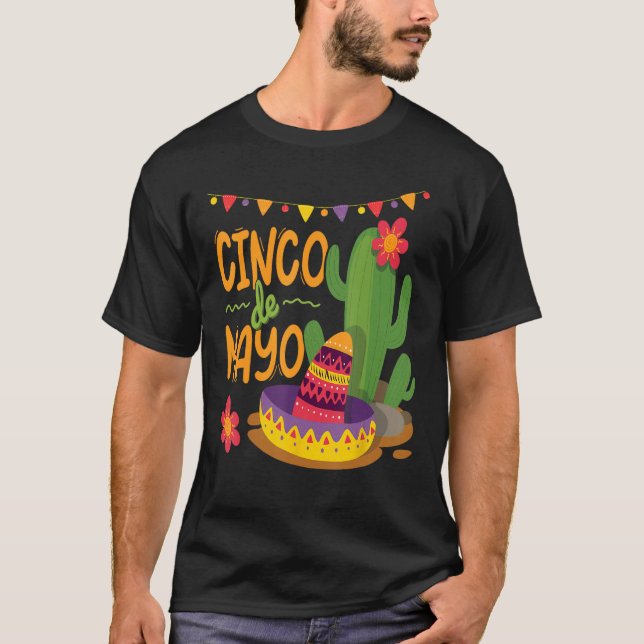 Happy Cinco De Mayo Viva Mexico 5 De Mayo 1 T Shirt (Framsida)