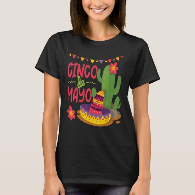 Happy Cinco De Mayo Viva Mexico 5 De Mayo 2 T Shirt (Framsida)