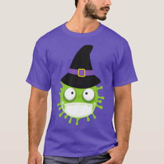 Happy Coronaween Halloween 2020 Coronavirus Witch  T Shirt