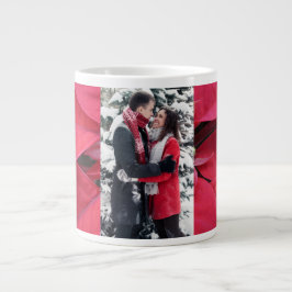 Happy Couple Jumbo Poinsettia Mug Mugg