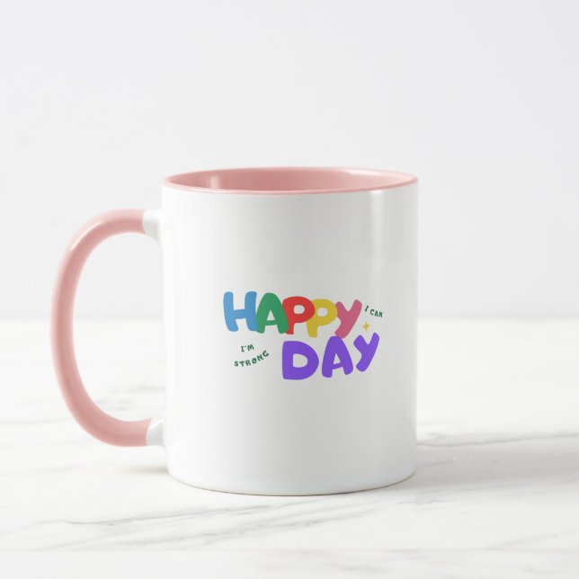  "Happy Day" Mug gift for Kids  Mugg (Vänster)