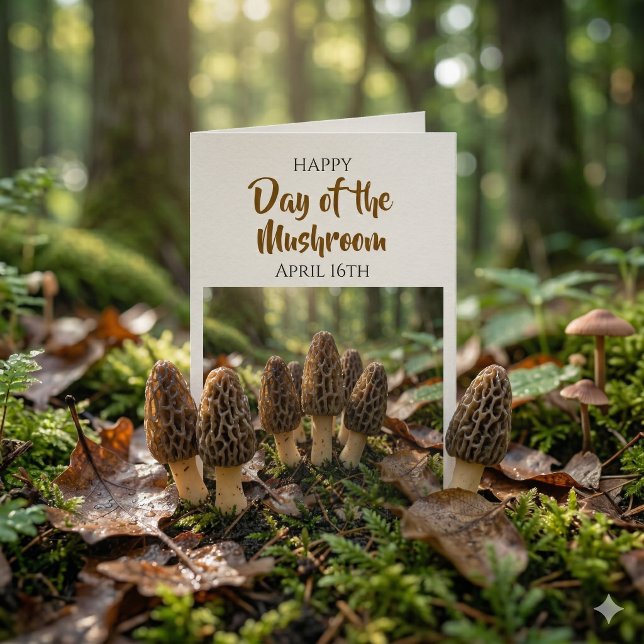 Happy Day of the Mushroom! April 16th Kort (Skapare uppladdad)