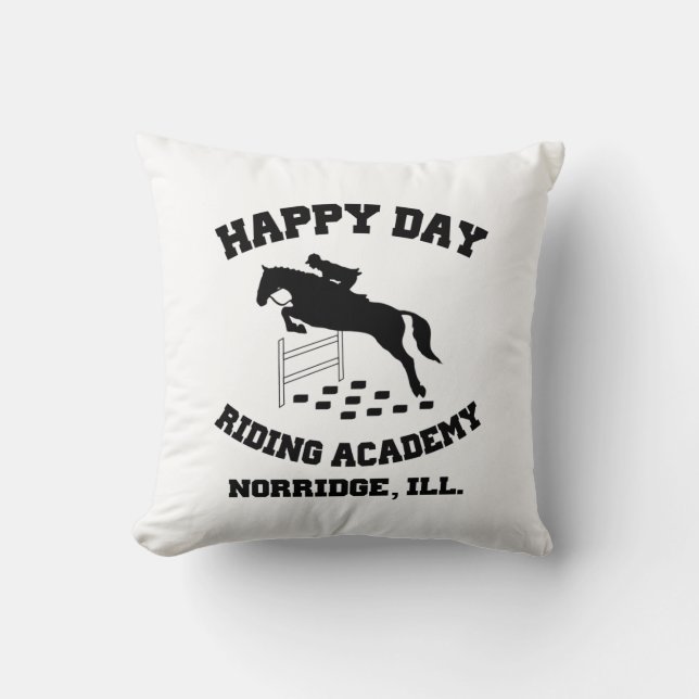 Happy Day Stables, Riding Academy, Norridge, IL Kudde (Framsida)