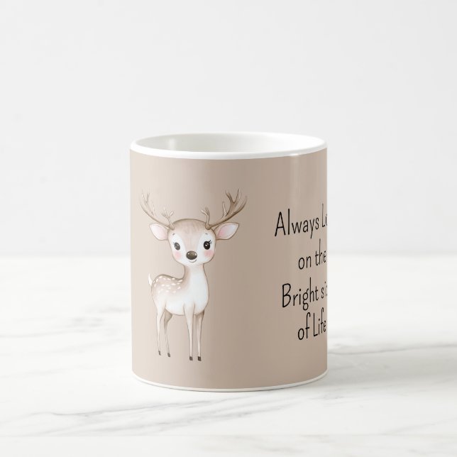 Happy Deer Bright Side of Life Kaffemugg (Center)