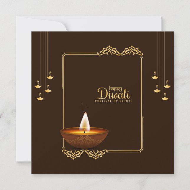 Happy Diwali - Festival of Lights Inbjudningar (Framsida)