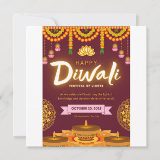 Happy Diwali the festival of light Inbjudningar