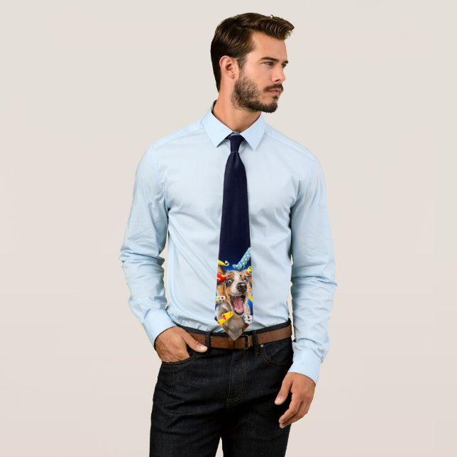 Happy Dog Party Blowers Slips (In Situ)