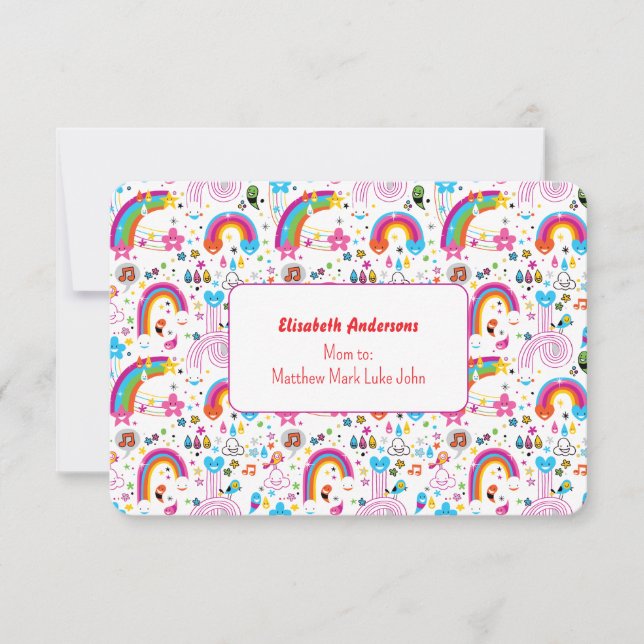 Happy Doodles Playdate Invitation Inbjudningar (Framsida)