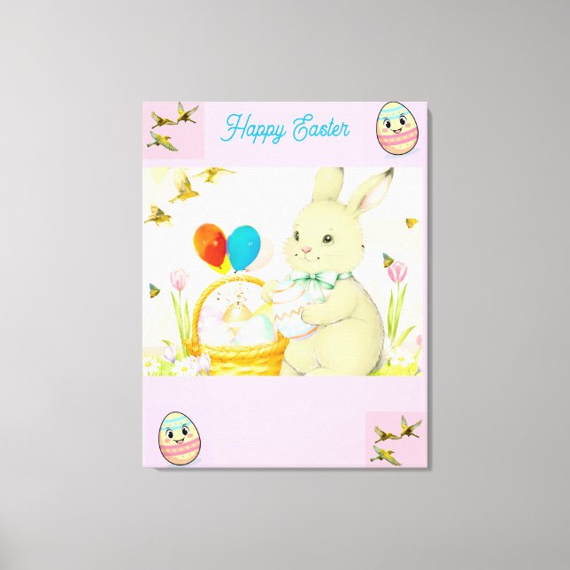 Happy Easter Bunny Canvas (Framsida)