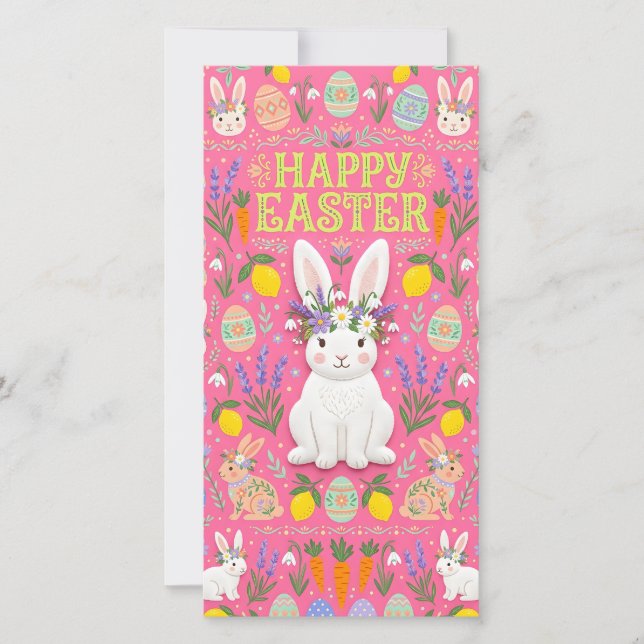 Happy Easter Bunny Card Julkort (Framsida)
