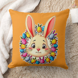 Happy Easter Bunny – Colorful Spring Art almofada Kudde