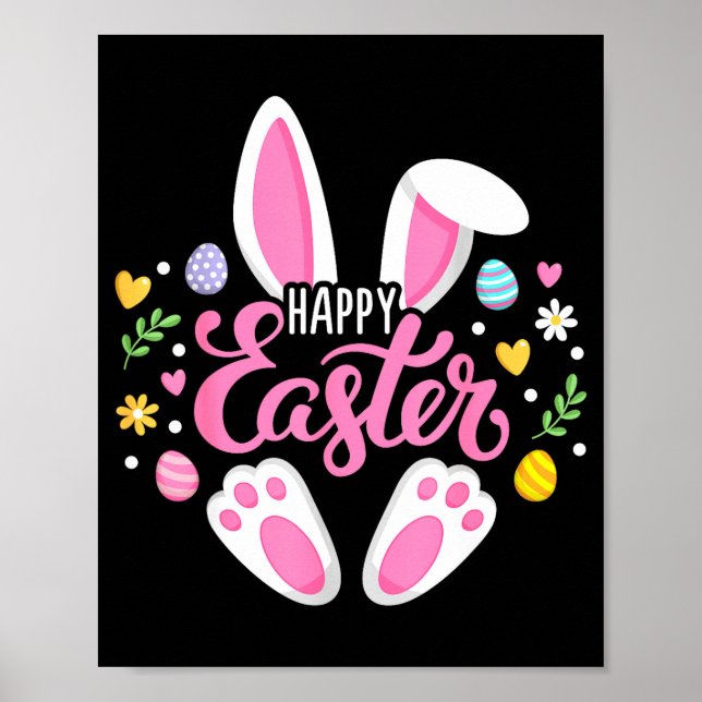 Happy easter bunny easter egg hunt squad easterHap Poster (Framsidan)