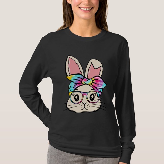 Happy Easter  Bunny Glasses Rabbit Eggs Hunting Ti T Shirt (Framsida)