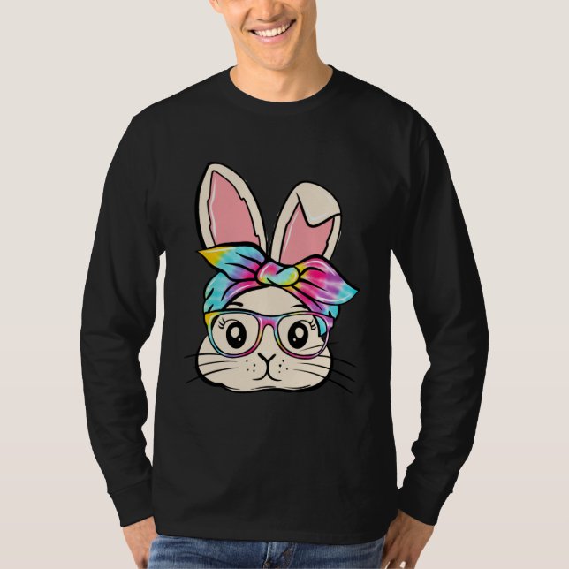 Happy Easter  Bunny Glasses Rabbit Eggs Hunting Ti T Shirt (Framsida)